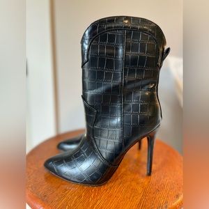 •SOLD• Anne Michelle Black Stiletto Boots 7